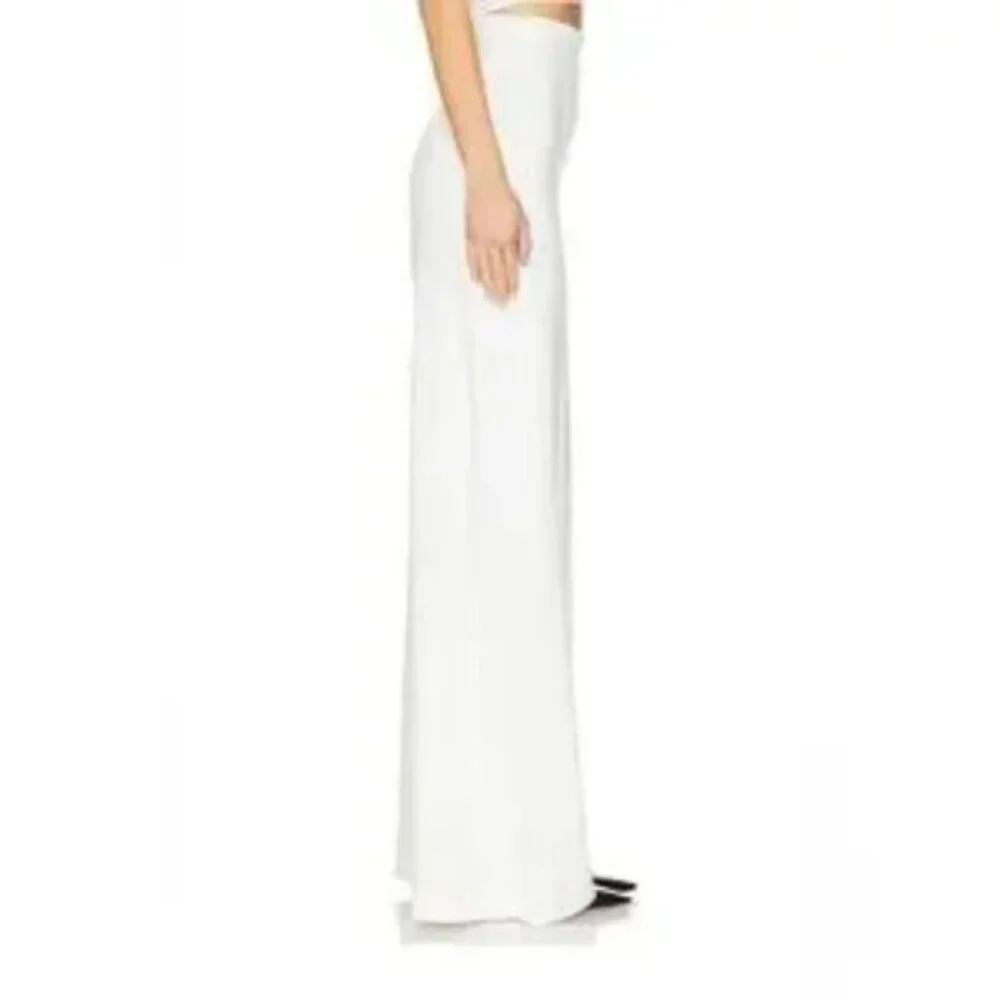 NEW RIPLEY RADER White Ponte Knit Wide Leg Pants Size 4 US Large